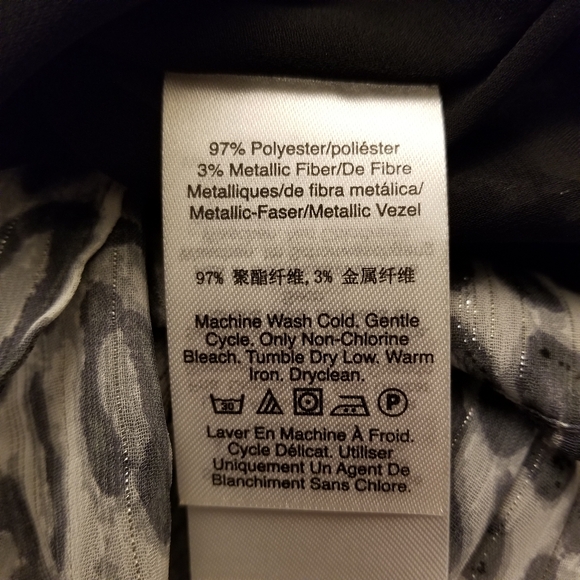 DKNY XL Cheetah Print Blouse - Picture 10 of 15